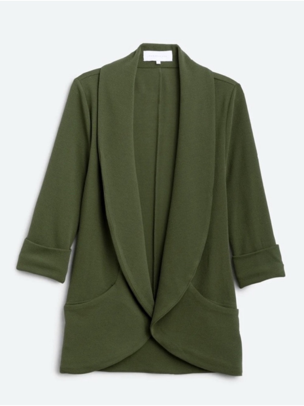 French Mauve Melanie Knit Tunic Blazer, Medium